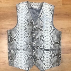 Genuine snakeskin vest. Unisex